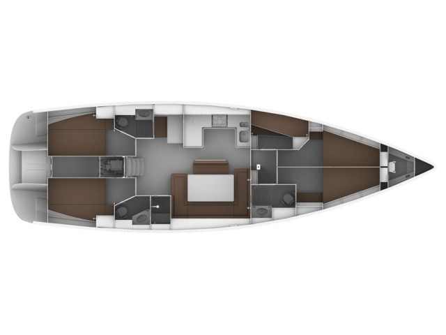 Bavaria Cruiser 50 - Layout