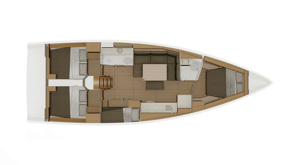 Dufour 430 GL - Layout