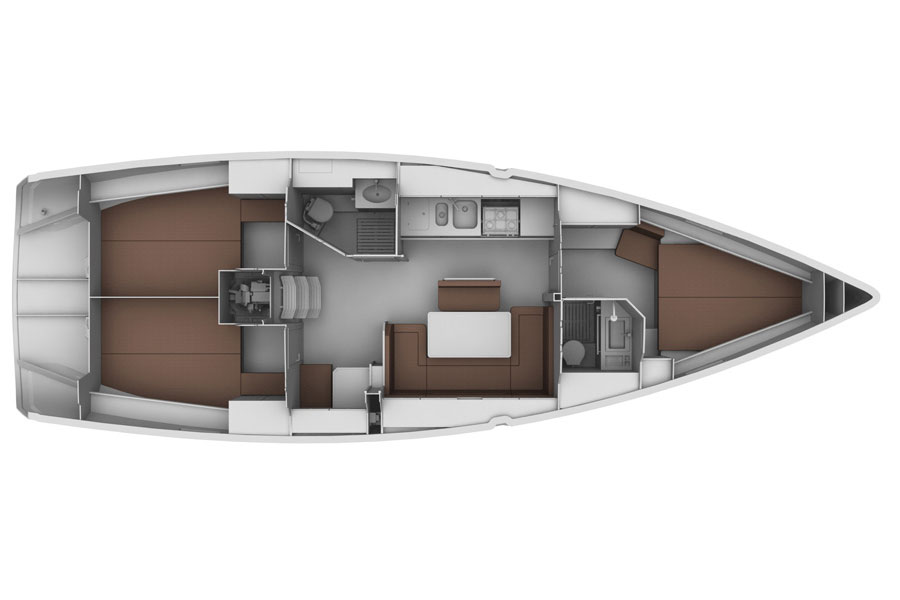 Bavaria Cruiser 40 - Layout