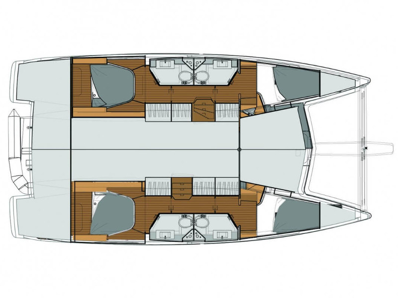 Fountaine Pajot Lucia 40 - Layout