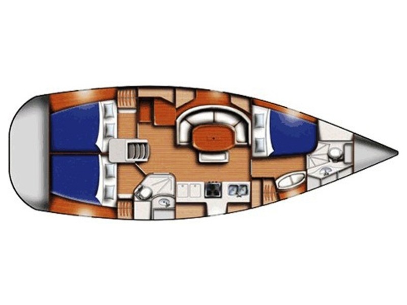 Oceanis 393 Clipper - Layout