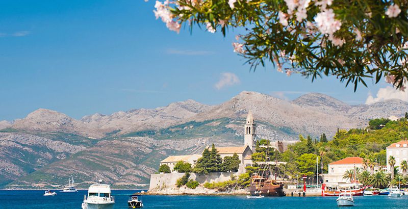 Franciscan Monastery on Lopud Island, Elaphiti Islands Dalmatian Coast Croatia