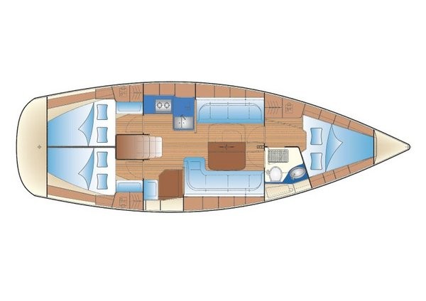 Bavaria 37 Cruiser - Layout