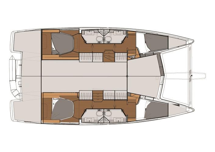 Fountaine Pajot Lucia 40 - Layout