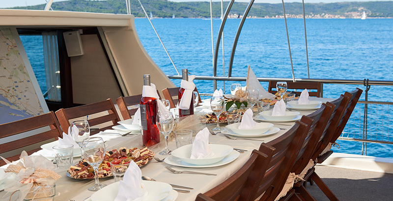 food delivery for yacht charters in Croatia